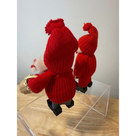 Pair of Ljungstroms Of Sweden Tomte Wooden Figures Christmas Holiday JL - Picture 7 of 13